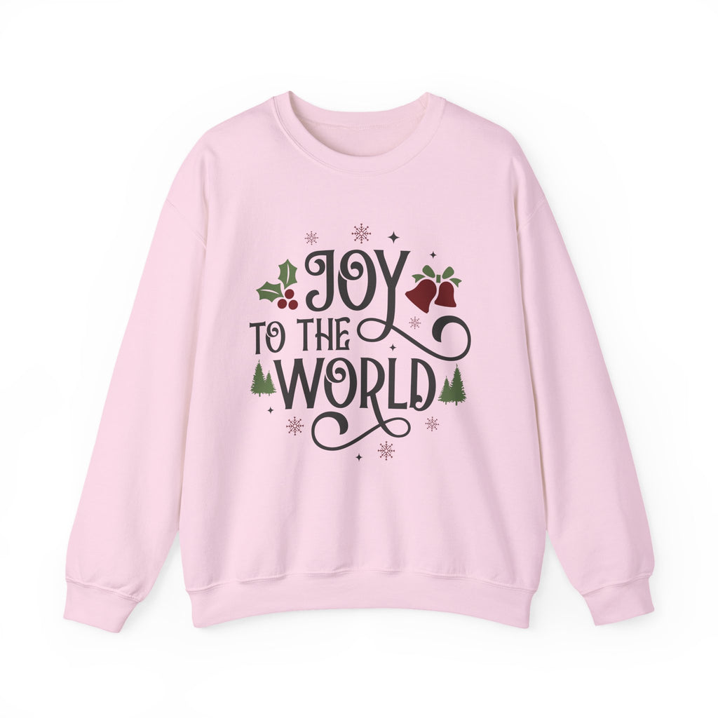 Joy to the World Crewneck Sweatshirt — Christmas Holiday Graphic Sweatshirt