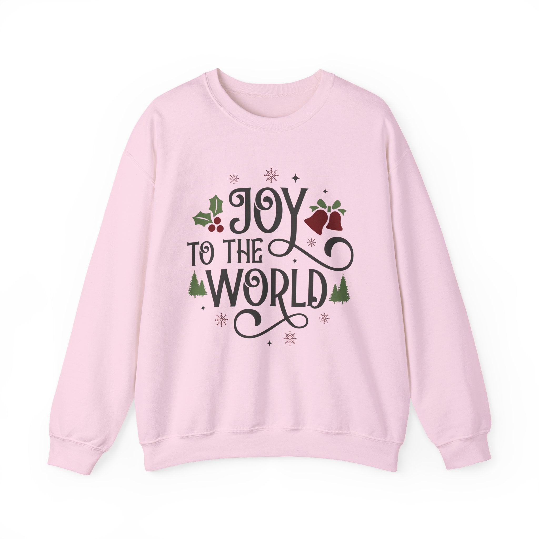 Joy to the World Crewneck Sweatshirt — Christmas Holiday Graphic Sweatshirt