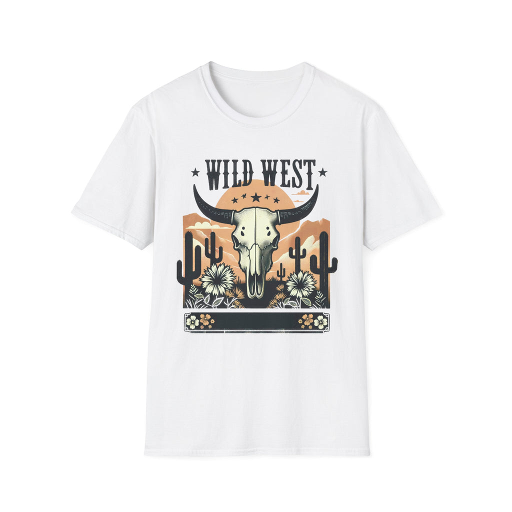 Wild West Skull T-Shirt — Southwestern Desert Cowboy Graphic Tee