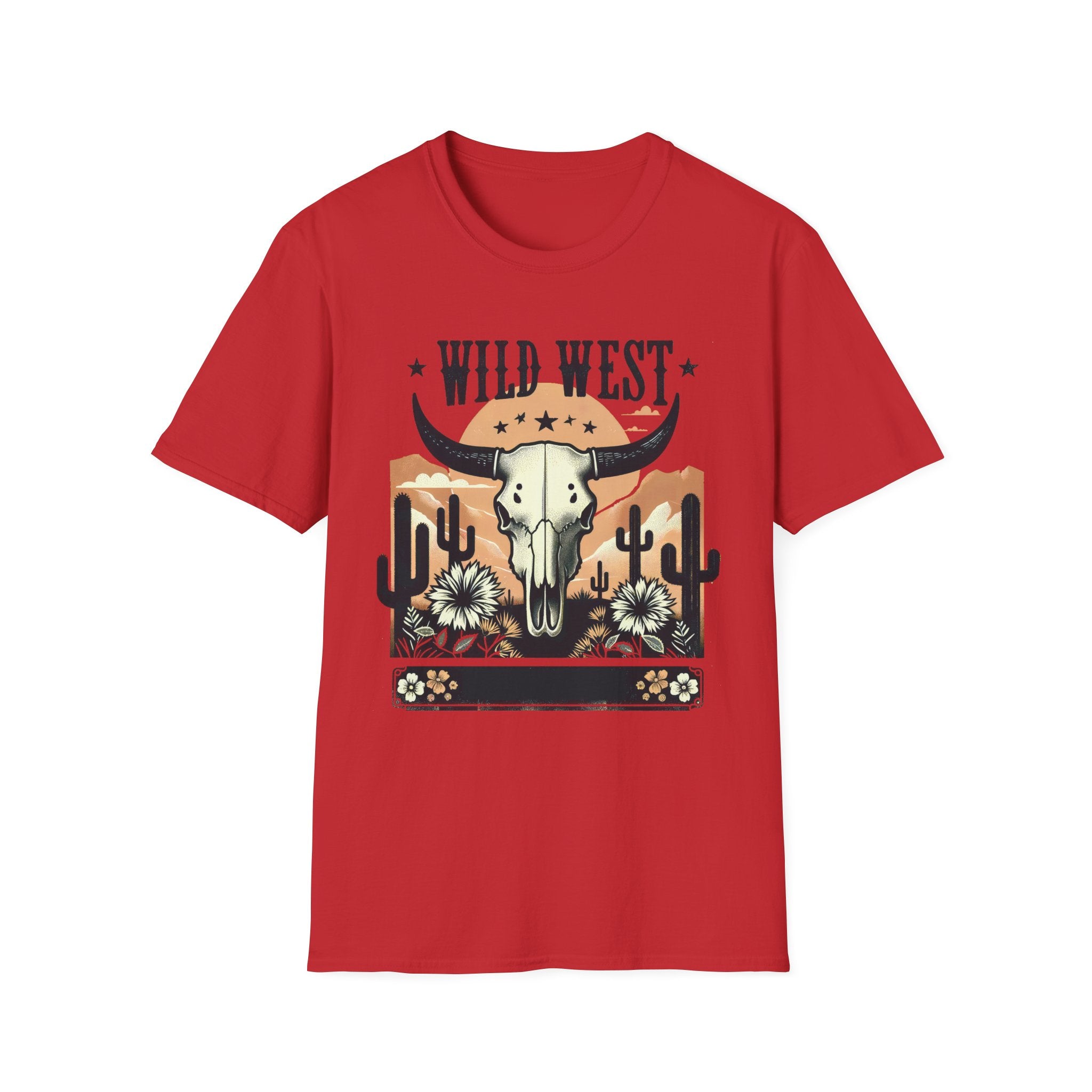 Wild West Skull T-Shirt — Southwestern Desert Cowboy Graphic Tee