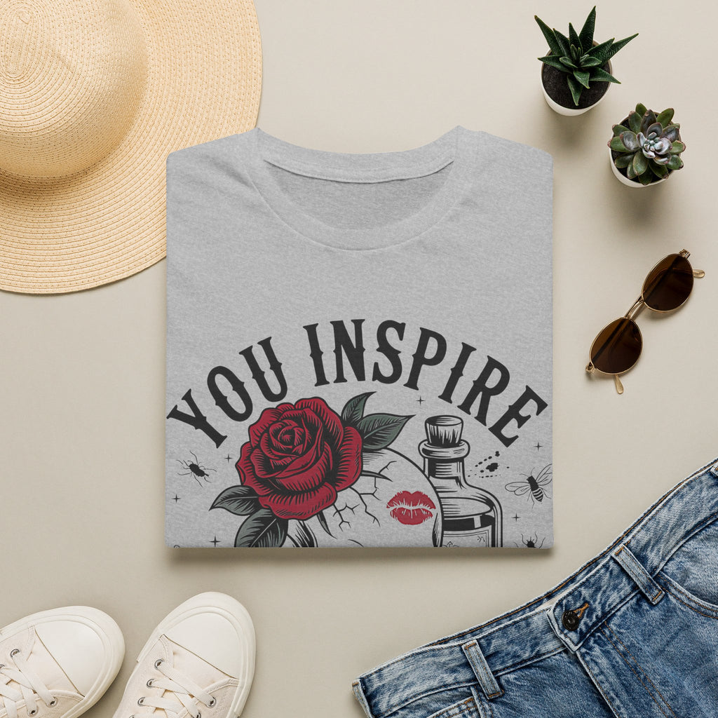 Skull Rose 'You Inspire My Inner Serial Killer' Graphic T-Shirt