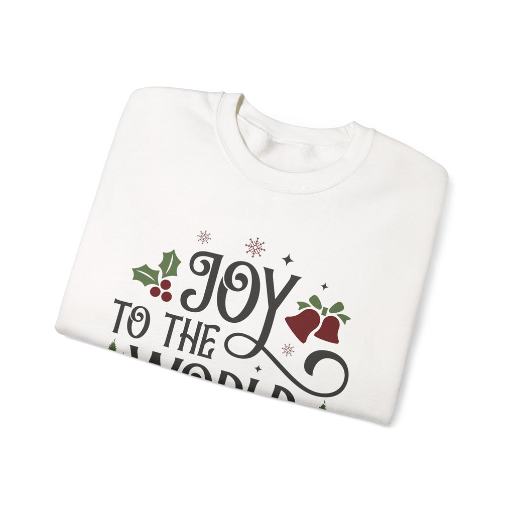Joy to the World Crewneck Sweatshirt — Christmas Holiday Graphic Sweatshirt