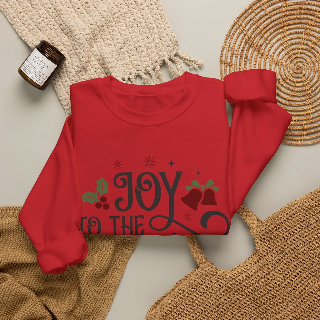 Joy to the World Crewneck Sweatshirt — Christmas Holiday Graphic Sweatshirt