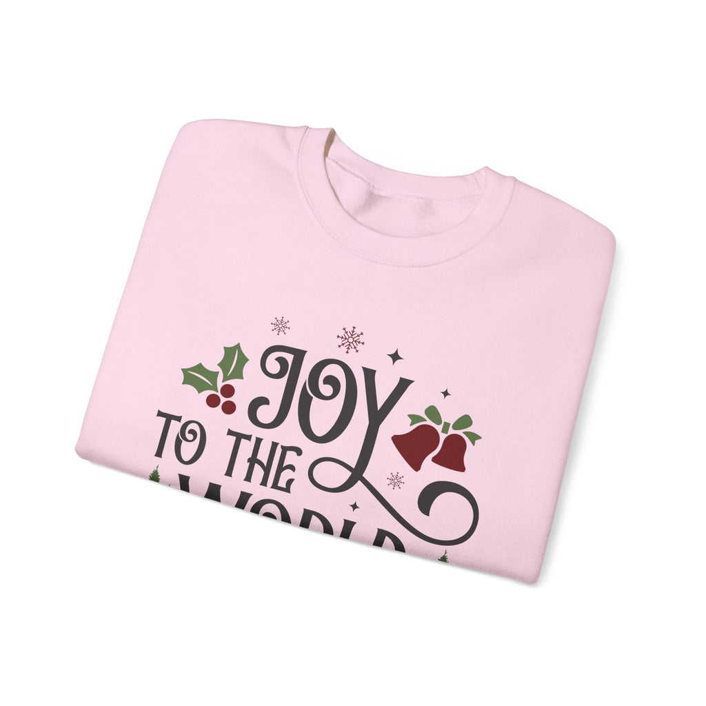Joy to the World Crewneck Sweatshirt — Christmas Holiday Graphic Sweatshirt
