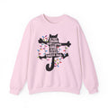Cat Christmas Sweatshirt — "If That Thing Had 9 Lives She Just Spent Them All" Holiday Crewneck