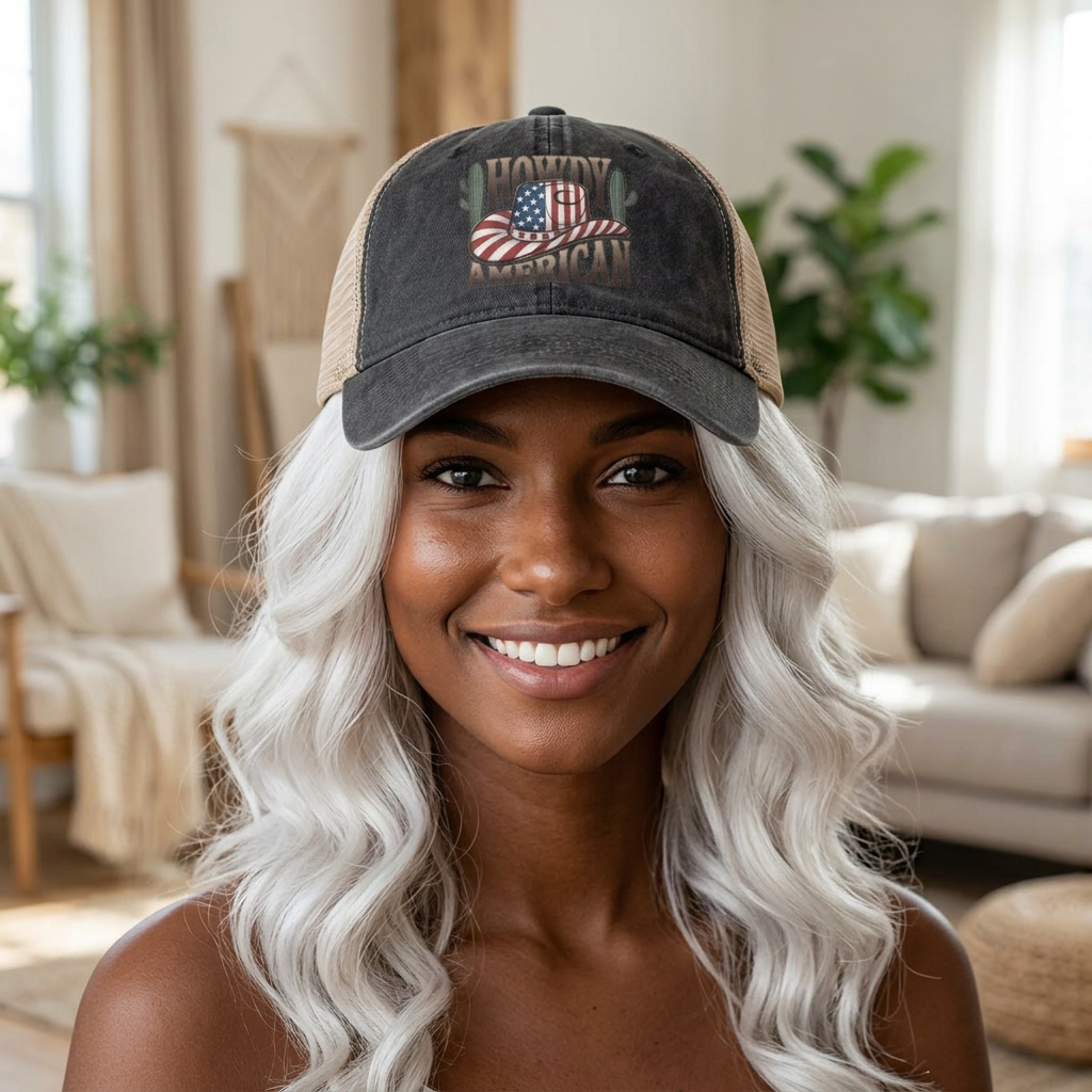 Women's Washed Mesh-Back Cap