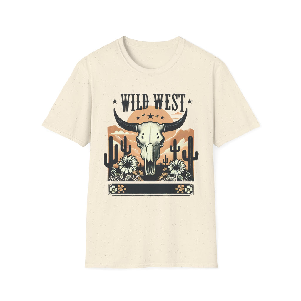 Wild West Skull T-Shirt — Southwestern Desert Cowboy Graphic Tee