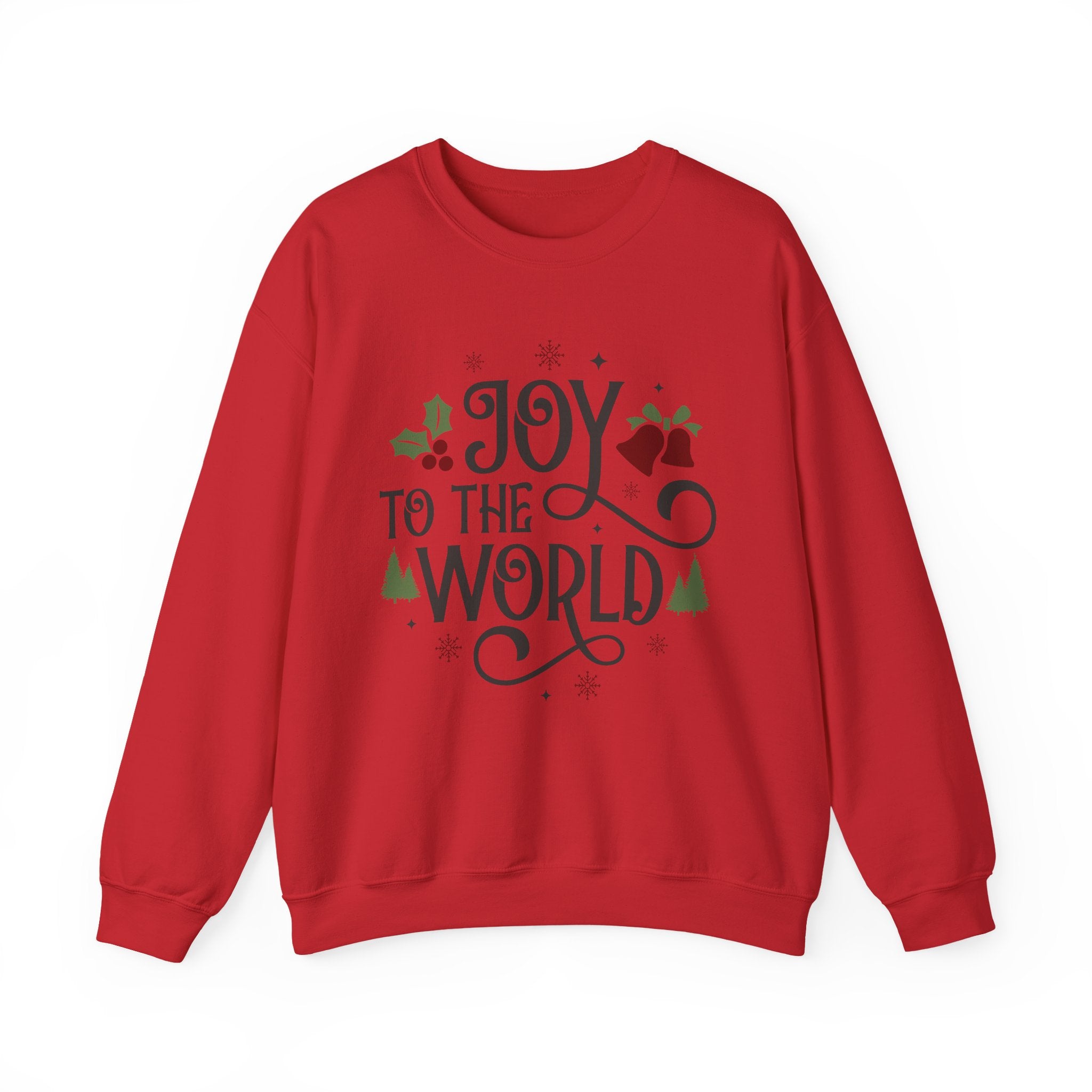 Joy to the World Crewneck Sweatshirt — Christmas Holiday Graphic Sweatshirt