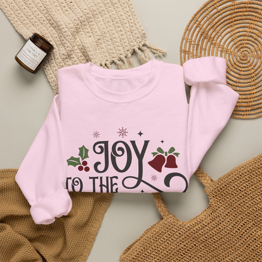 Joy to the World Crewneck Sweatshirt — Christmas Holiday Graphic Sweatshirt