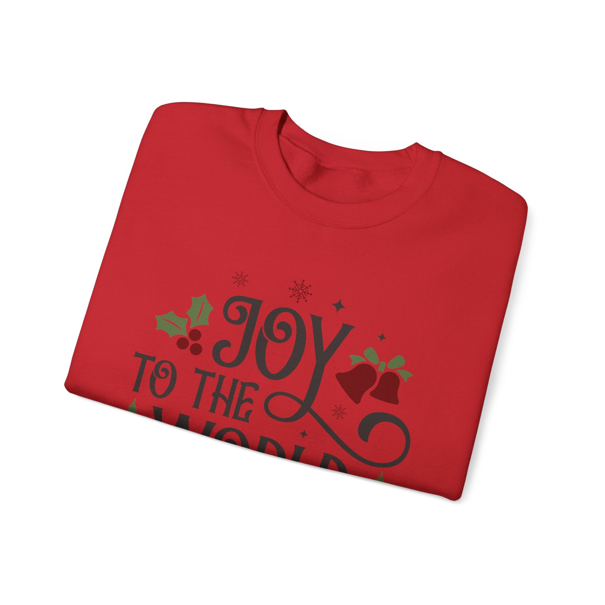 Joy to the World Crewneck Sweatshirt — Christmas Holiday Graphic Sweatshirt